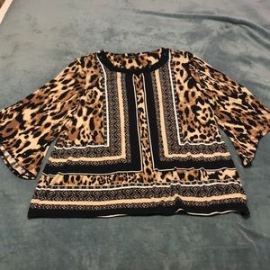 Alfani Animal Print Tunic XL